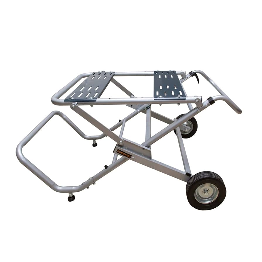 POWERTEC Table Saw Stand with Wheels, Portable Stand w